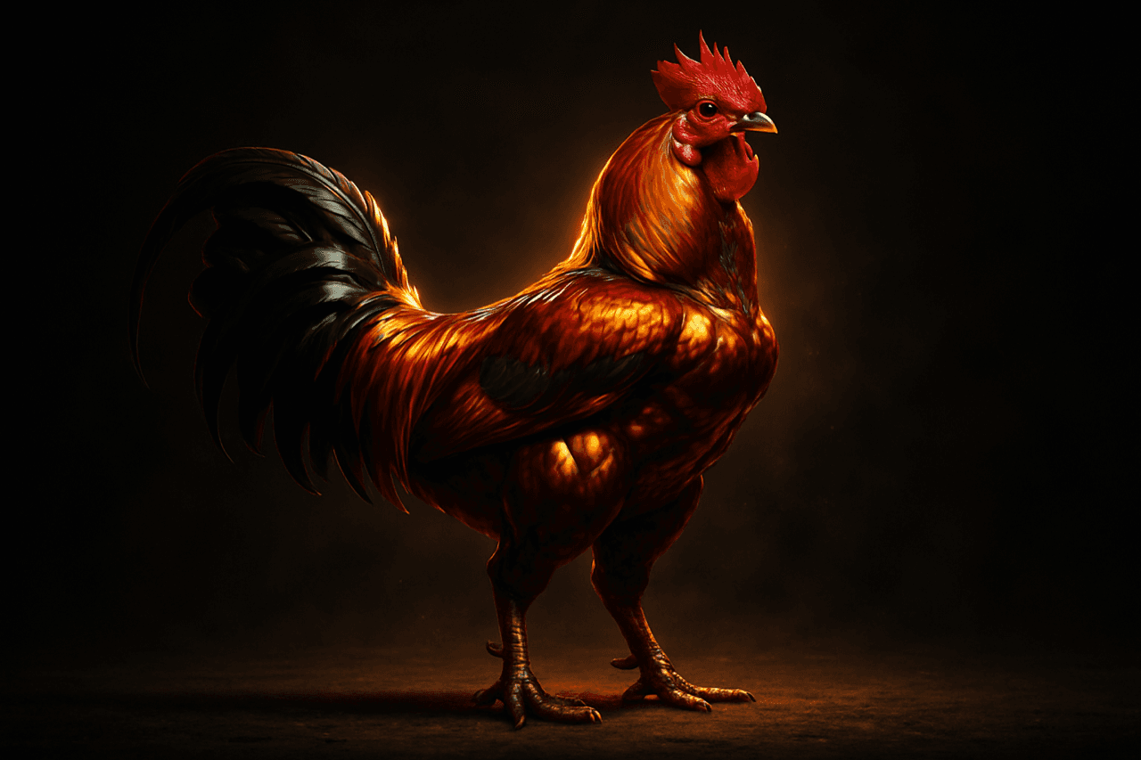 Gallo con energía